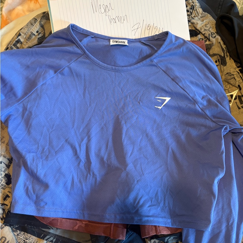 Gymshark Azure Cropped Top